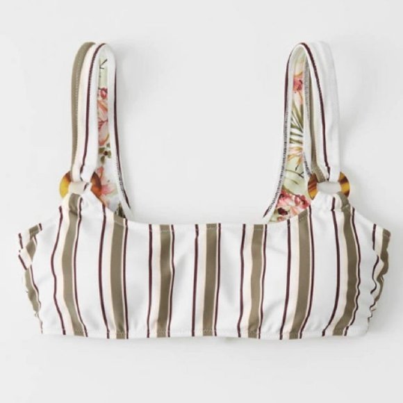 NWT Abercrombie & Fitch Stripe Bikini Top XS - Picture 6 of 8